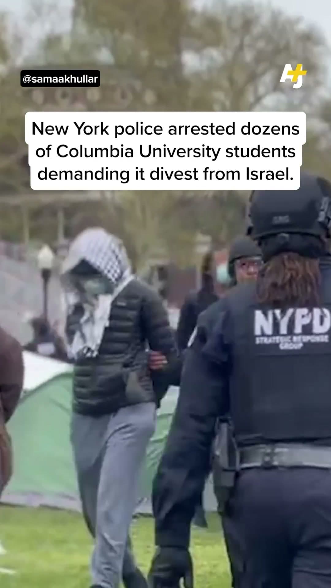 NYPD Arrests Dozens of Columbia Students at Encampment